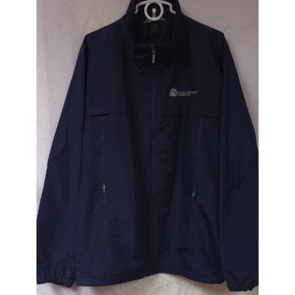 North End Mens XXL Blue Full Zip Zip Pockets Mesh Lined CRL Logo Jacket